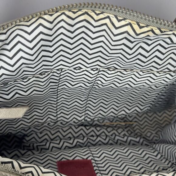 Hobo The Original Gray Leather Shoulder Handbag Purse Tote Double Strap Handle - Picture 12 of 12